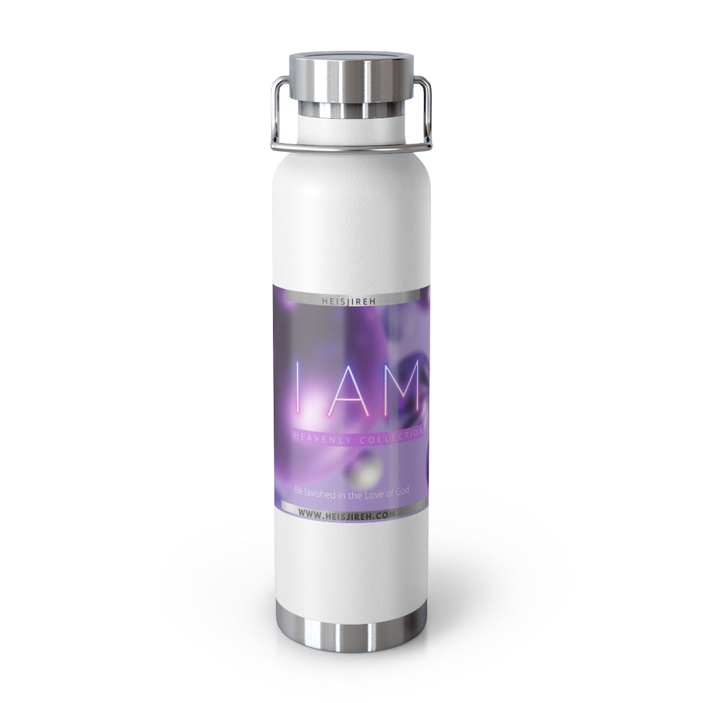 The I AM Who I AM Says I AM Copper Vacuum Insulated Bottle, 22oz
